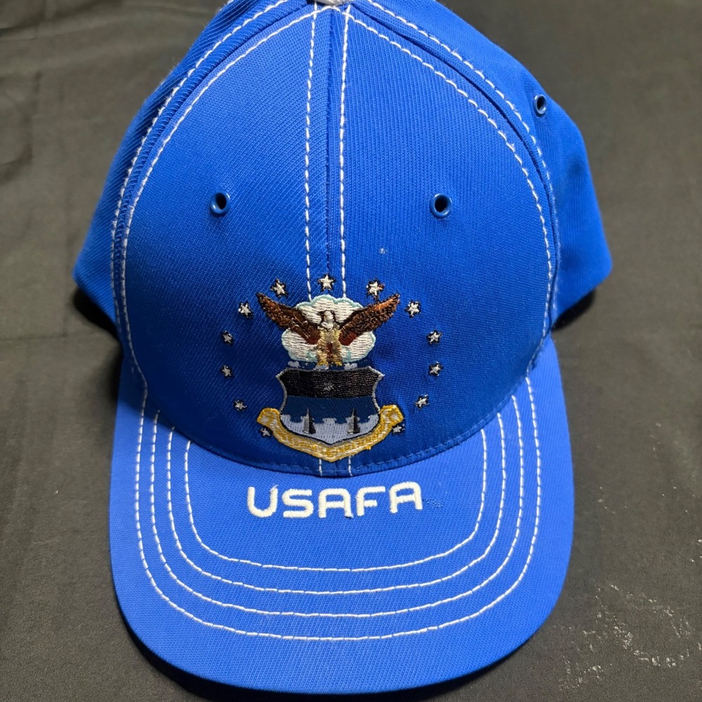 Zephyr USAFA Air Force Academy Hat Royal Blue Embroidered Crest Snapback Cap